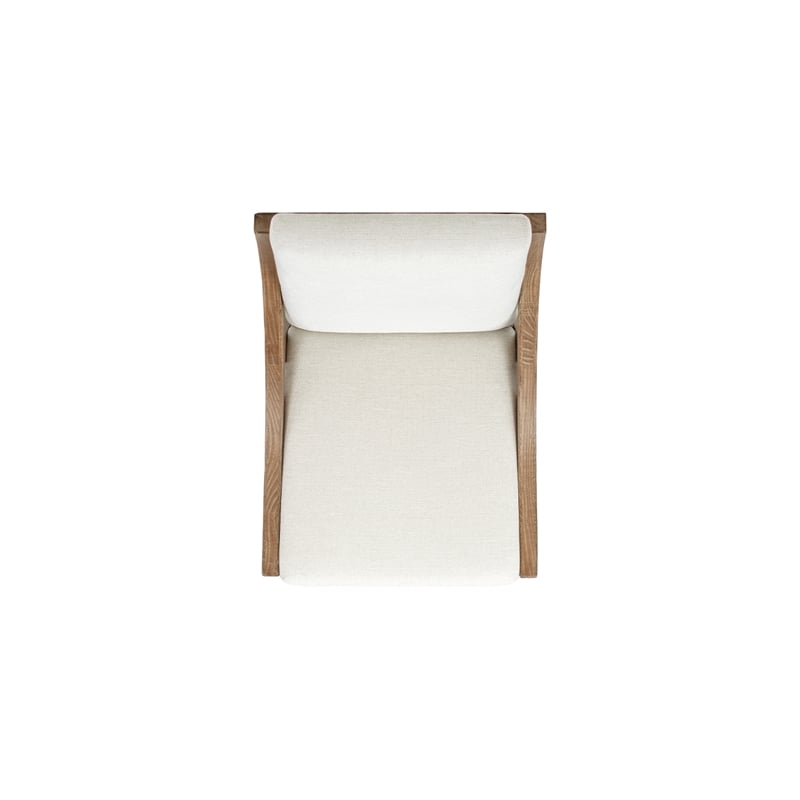 Lennox High Back Upholstered Reclaimed Pine Wood Dining Chair Set of 2 Chenille