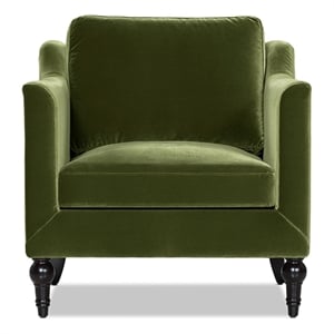Josephine 33&quot Upholstered Accent Chair Olive Green Performance Velvet