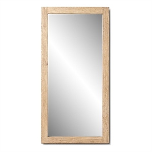 Langford 78.5&quot Solid Reclaimed Elm Wood Full-Length Mirror Heritage Brown