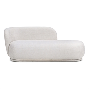 Aire 75&quot RAF Modern Rounded Chaise Lounge Stone Light Beige Chenille