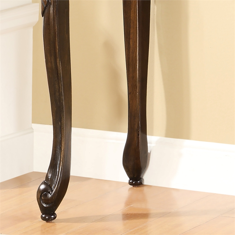 Cooper Alice Traditional Solid Wood Console Table in Dark Cherry