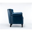 Bowery Hills Faux Leather Navy Blue Club Chair Unassembled