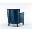 Bowery Hills Faux Leather Navy Blue Club Chair Unassembled