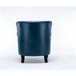 Bowery Hills Faux Leather Navy Blue Club Chair Unassembled