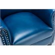 Bowery Hills Faux Leather Navy Blue Club Chair Unassembled