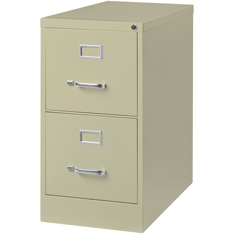 Cooper 26.5-in Deep Metal 2 Drawer Letter Width Vertical File Cabinet Putty