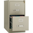 Cooper 26.5-in Deep Metal 2 Drawer Letter Width Vertical File Cabinet Putty