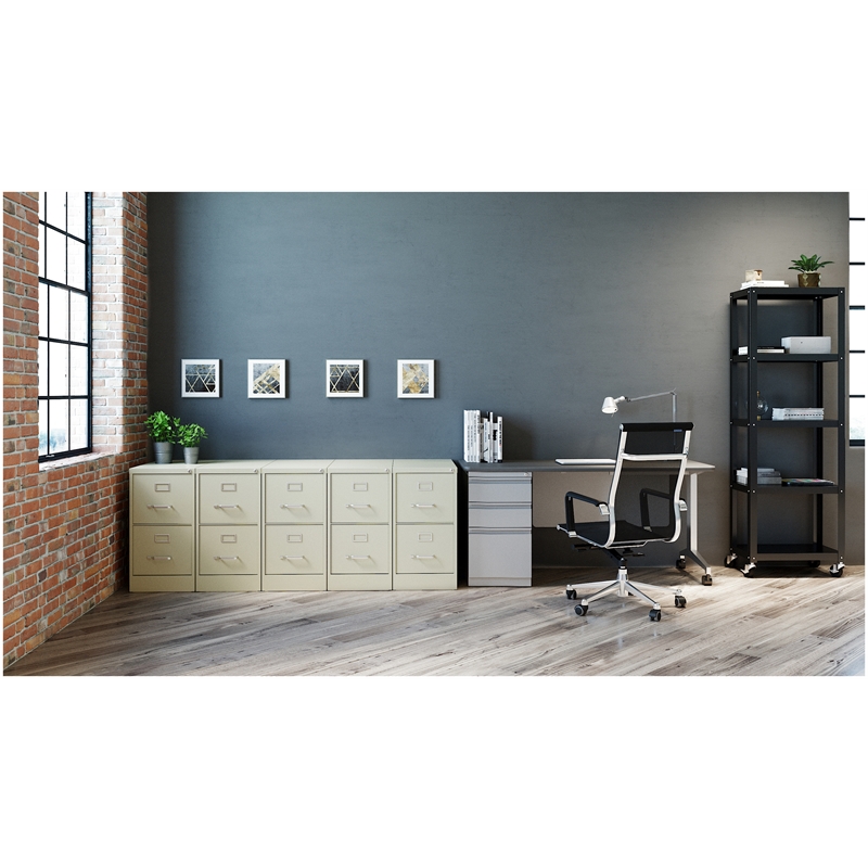 Cooper 26.5-in Deep Metal 2 Drawer Letter Width Vertical File Cabinet Putty
