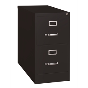 Cooper Metal Black Vertical File Cabinet 2-Drawer 26.5&quot Fully Assembled