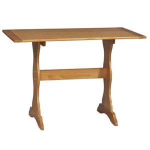 Riverbay Furniture Breakfast Wood Nook in Honey Pine Maple
