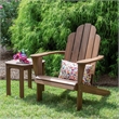 Riverbay Furniture Transitional Wood Outdoor Chair in Acorn Brown Stain