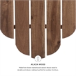 Riverbay Furniture Transitional Wood Outdoor Chair in Acorn Brown Stain
