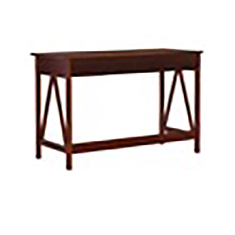 Riverbay Furniture 1-Drawer Transitional Wood Desk in Antique Tobacco
