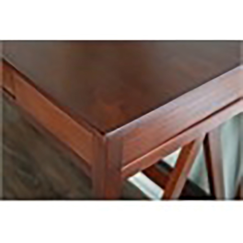Riverbay Furniture 1-Drawer Transitional Wood Desk in Antique Tobacco