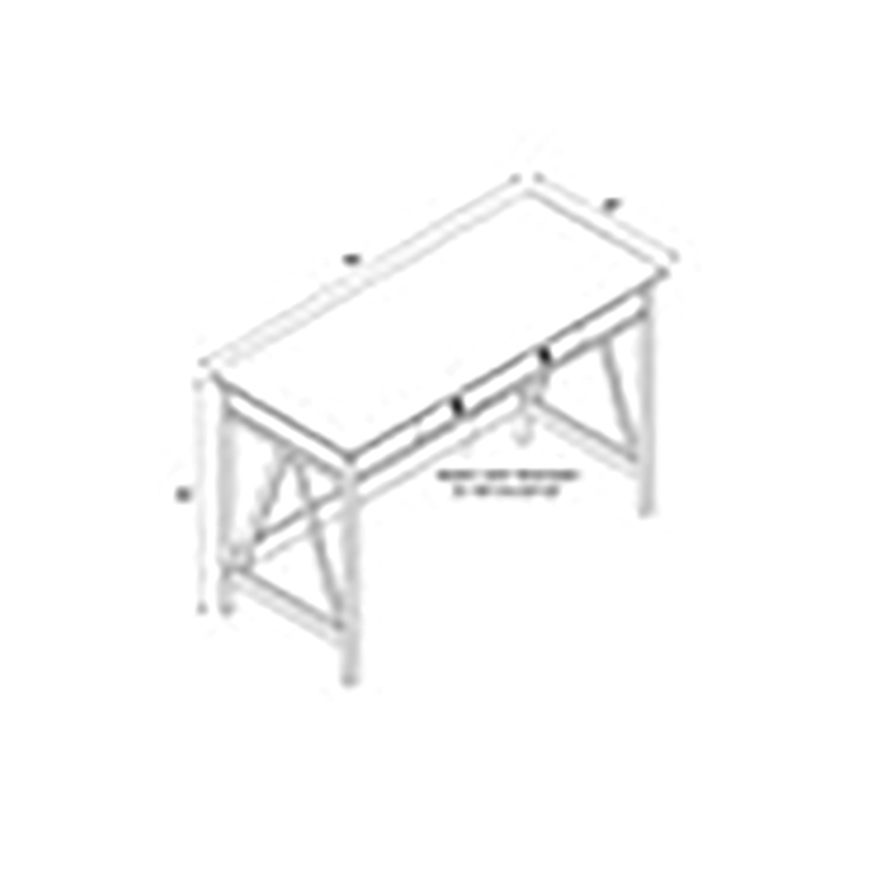 Riverbay Furniture 1-Drawer Transitional Wood Desk in Antique Tobacco