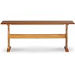 Riverbay Furniture Patio Corner Wood Nook Table Booth Bench Dining Set - Natural