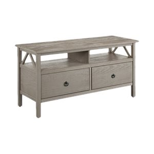 Riverbay Furniture 44&quot TV Stand in Rustic Gray