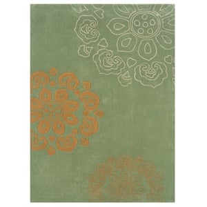 Riverbay Furniture 8' x 10' Hand Tufted Rug in Pale Green