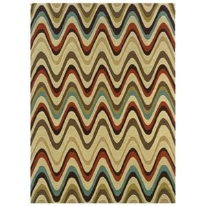 Riverbay Furniture 5' x 7' Hand Tufted Rug in Sand