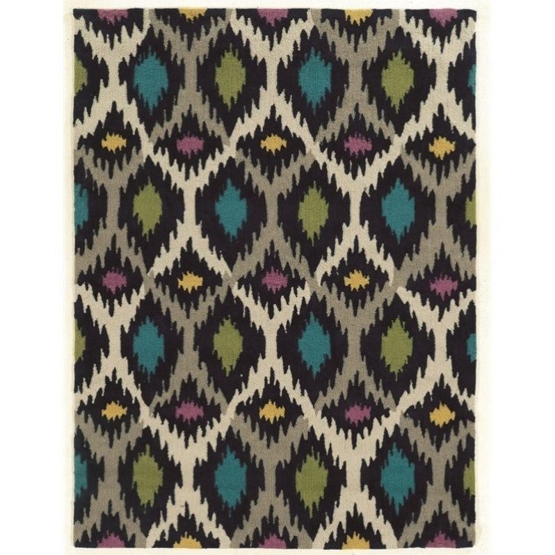 Riverbay Furniture 5' x 7' Hand Tufted Rug in Gray