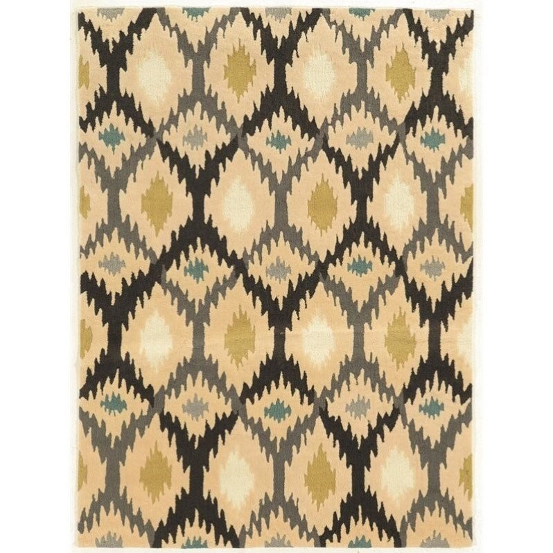 Riverbay Furniture 5' x 7' Hand Tufted Rug in Gray and Ivory