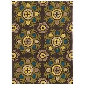 Riverbay Furniture 5' x 7' Hand Tufted Rug in Chocolate