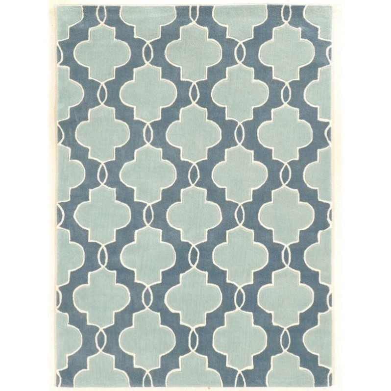 Riverbay Furniture 8' x 10' Hand Tufted Rug in Blue