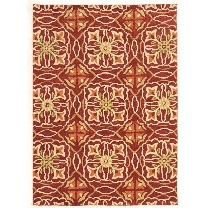 Riverbay Furniture 5' x 7' Hand Tufted Rug in Ivory