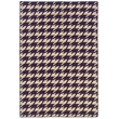Riverbay Furniture 5' x 8' Hand Woven Houndstooth Wool Rug in Purple