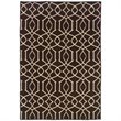 Riverbay Furniture 5' x 8' Hand Woven Irongate Wool Rug in Brown