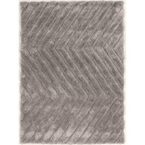 Riverbay Furniture 1'10&quot x 2'10&quot Hand Tufted Zig Zag Shag Rug