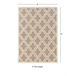 Riverbay Furniture 8' x 10' Hand Hooked Quatrefoil Wool Rug in Gray
