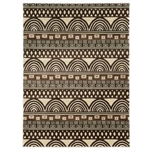 Riverbay Furniture 5'3&quot x 7' Lima Rug in Ivory and Chocolate
