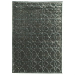 Riverbay Furniture 5' x 7'6&quot Rug in Blue and Black