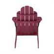Riverbay Furniture Traditional Wood Outdoor Chair with Arm Rests in Red
