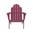 Riverbay Furniture Traditional Wood Outdoor Chair with Arm Rests in Red