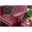 Riverbay Furniture Traditional Wood Outdoor Chair with Arm Rests in Red