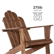 Riverbay Furniture Traditional Wood Outdoor Rocking Chair in Brown