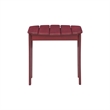 Riverbay Furniture Transitional Wood Outdoor Adirondack Side Table in Red