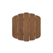 Riverbay Furniture Transitional Wood Outdoor Adirondack Side Table in Brown