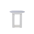 Riverbay Furniture Transitional Wood Outdoor Adirondack Side Table in White