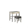 Riverbay Furniture Bedroom Vanity Set in Silver