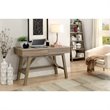 Riverbay Furniture 2-Drawer Small Transitional Wood Space Desk in Gray Wash