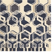 Riverbay Furniture 8' x 11' Hand Tufted Rug in Ivory and Navy