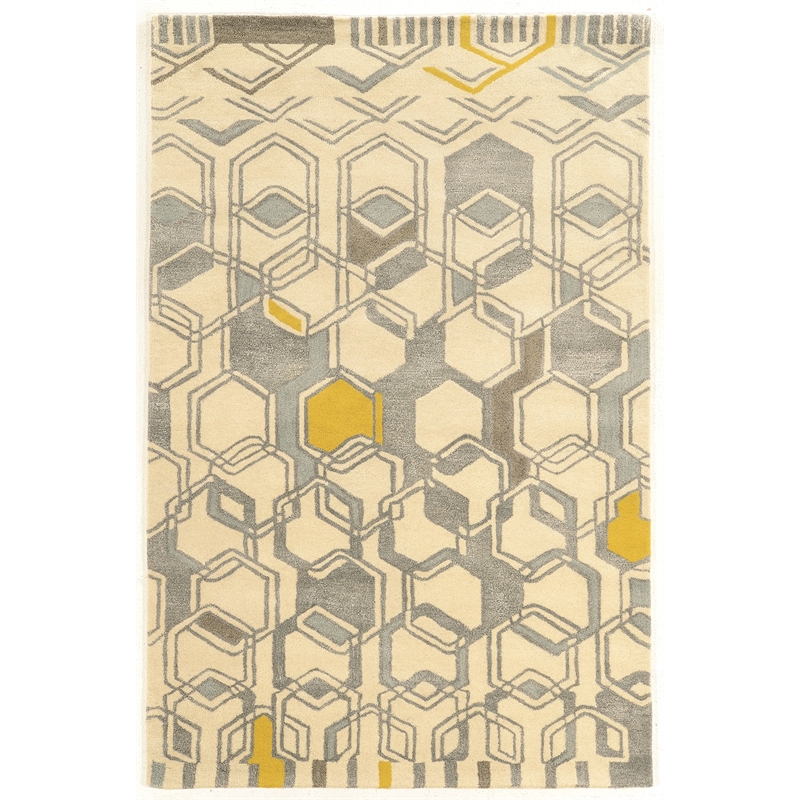 Riverbay Furniture 8' x 11' Hand Tufted Rug in Ivory and Gray
