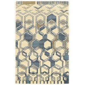 Riverbay Furniture 8' x 11' Hand Tufted Rug in Ivory and Gray