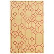 Riverbay Furniture 5' x 8' Hand Tufted Rug in Ivory and Coral