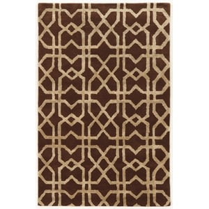 Riverbay Furniture 8' x 11' Hand Tufted Rug in Brown and Sand