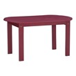 Riverbay Furniture Transitional Wood Outdoor Coffee Table in Red