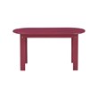 Riverbay Furniture Transitional Wood Outdoor Coffee Table in Red